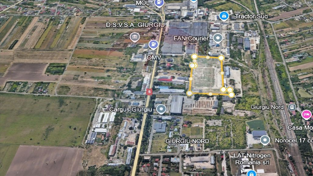 Teren intravilan Orasul Giurgiu - Pentru locuinte sau hal...