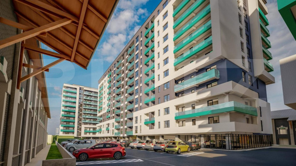 Apartament 1 camera ,semi-decomandat,37,1mp etaj intermediar