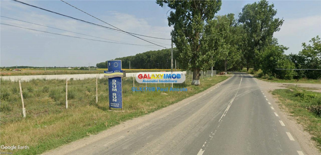 Teren la Drum Judetean Silistea Snagov Gruiu 1900 mp intravi