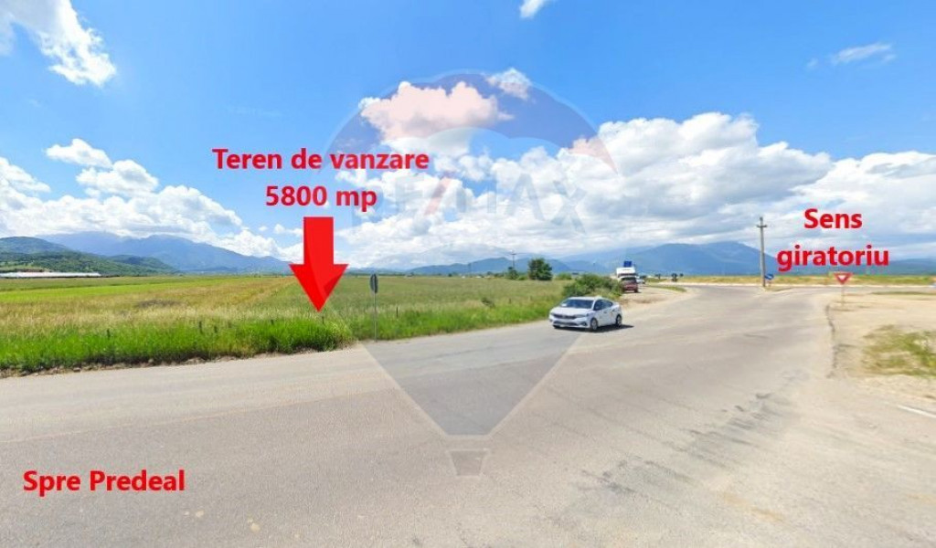 Teren 5,800mp Rasnov langa giratoriul Kaufland