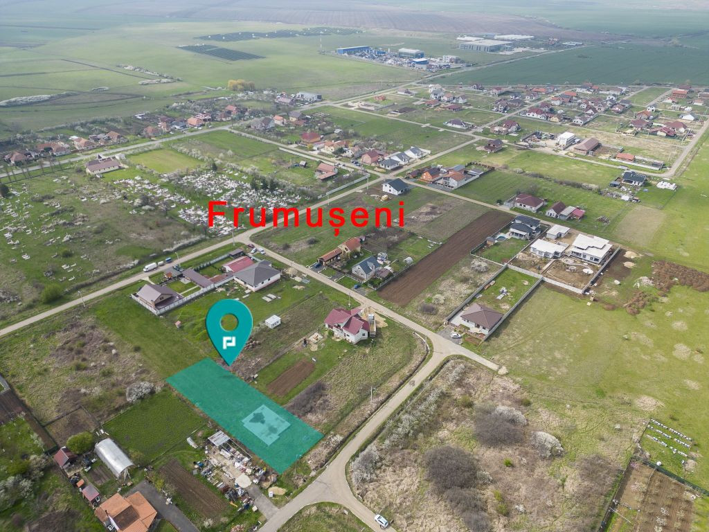 Teren intravilan cu fundație in Frumuseni