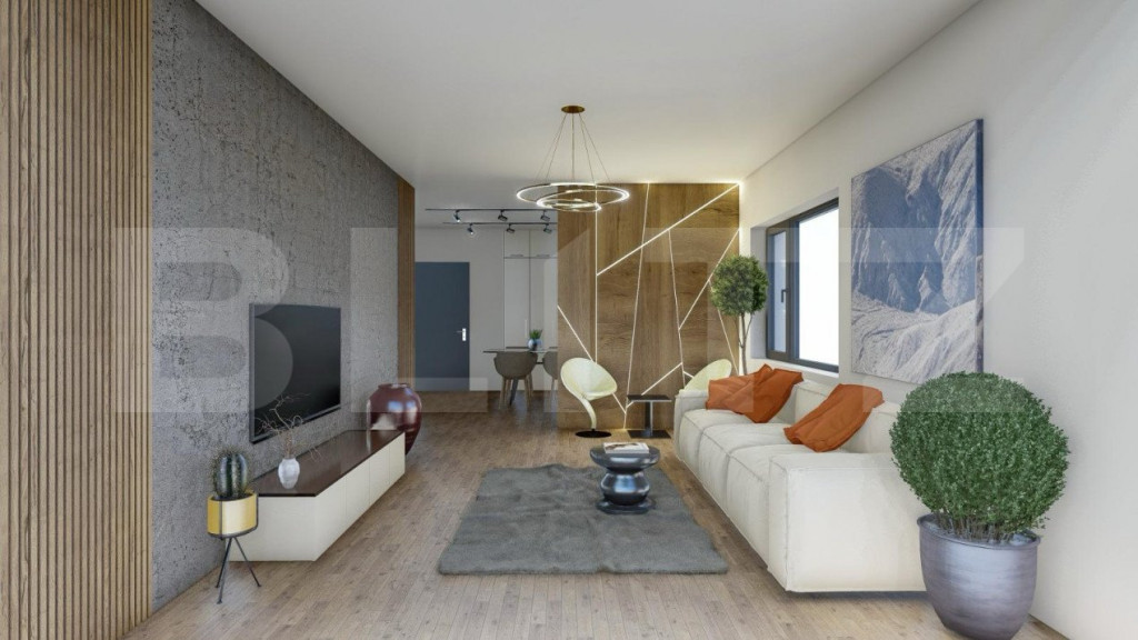Apartament 3 camere în bloc modern, 77 mp, Cetate