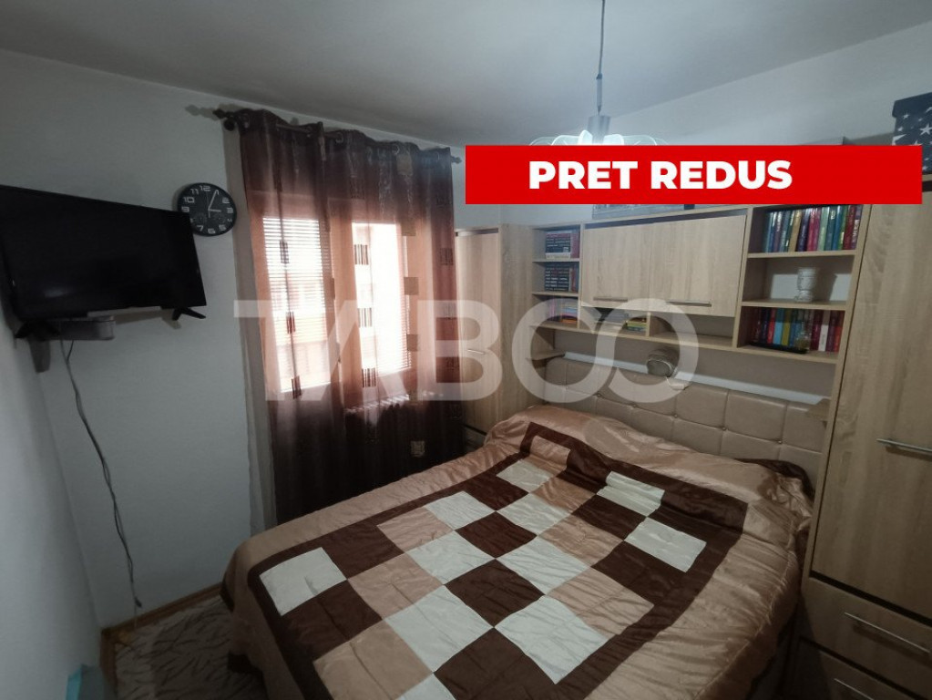 Apartament 3 camere 64mpu mobilat utilat balcon zona Cetate