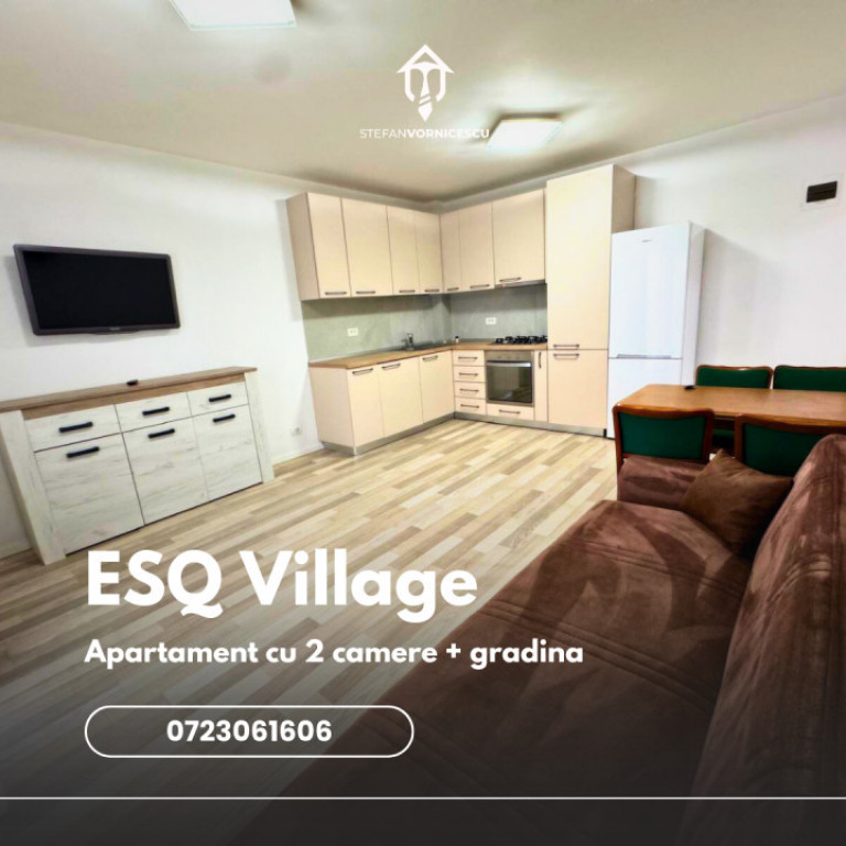Se inchiriaza: Apartament cu doua camere OS, gradina si loc