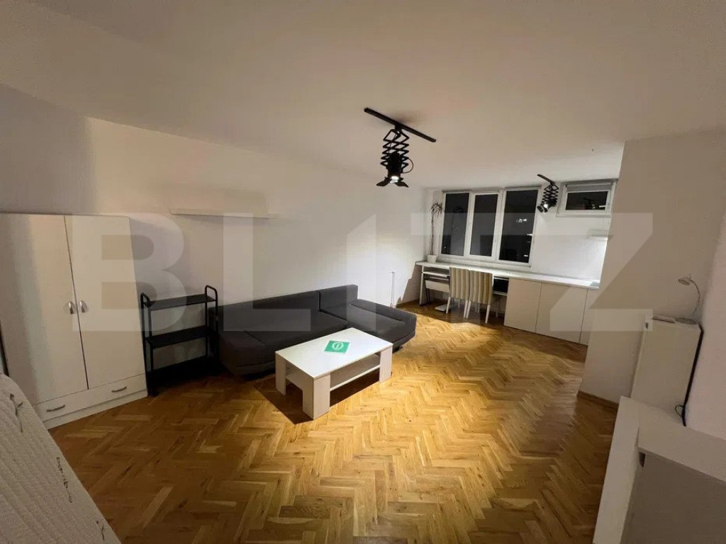 Garsoniera mobilat modern, 34 mp, zona strazii Grigore Alex