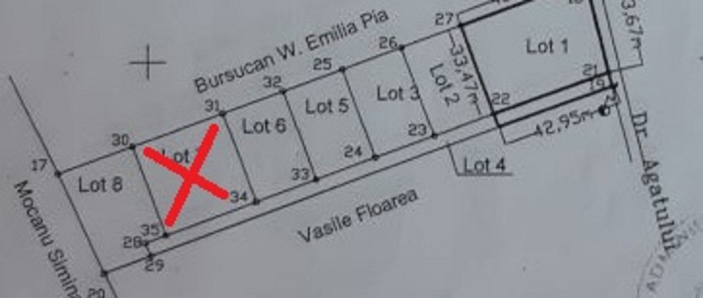 Teren Drumul Agatului 1115 mp New 2025