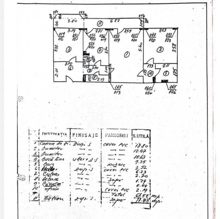 3 camere - 80mp - an 1980 - Parc Tineretului