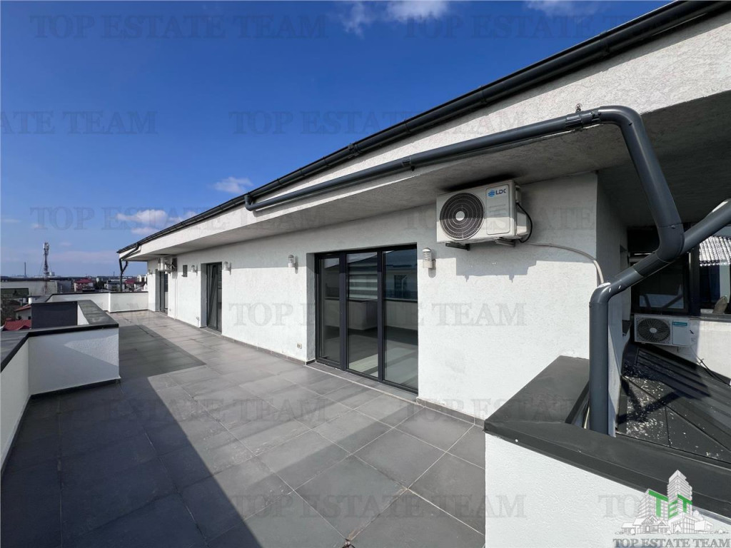 Penthouse 2 camere, 2 bai, toate utilitatile, posibilitate l