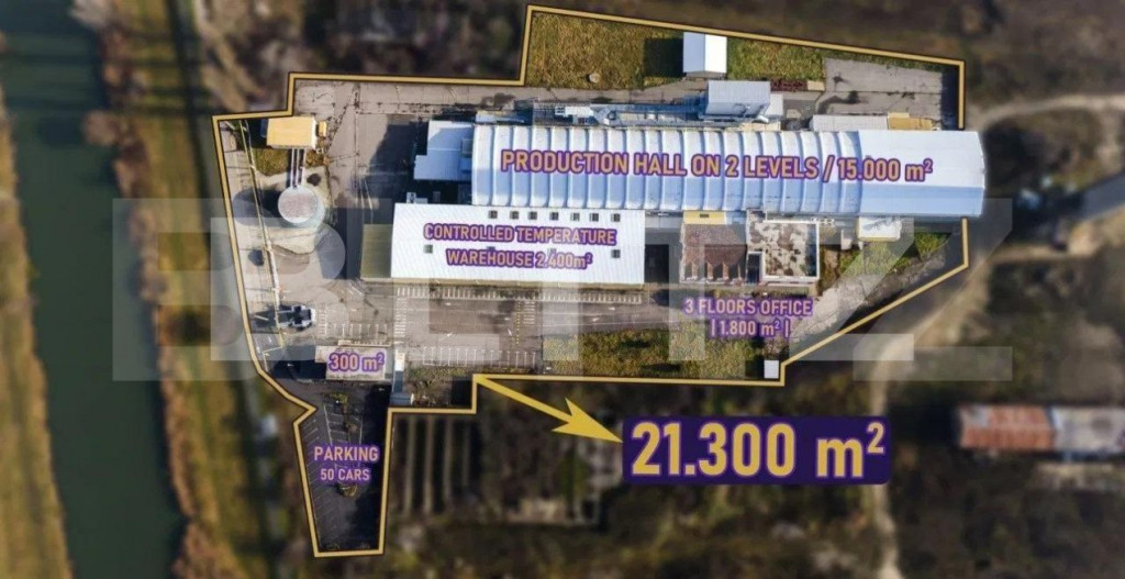 Hala+birouri, 15533mp utili, teren 21323mp, Freidorf