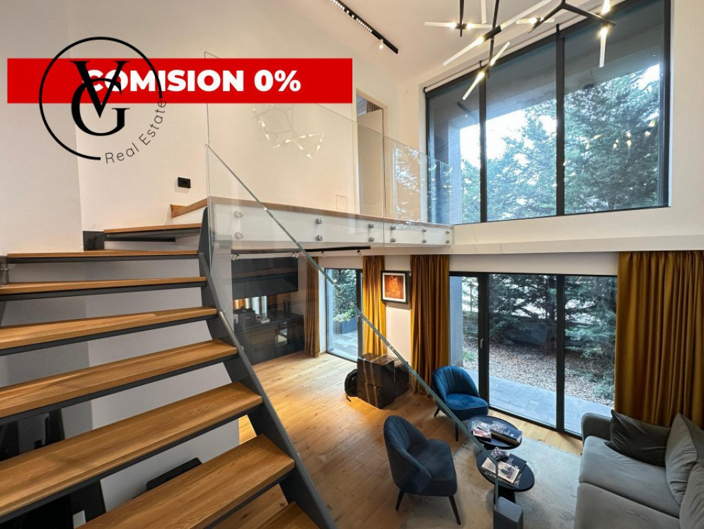 Duplex modern cu terasă, grădină și sistem smart home co