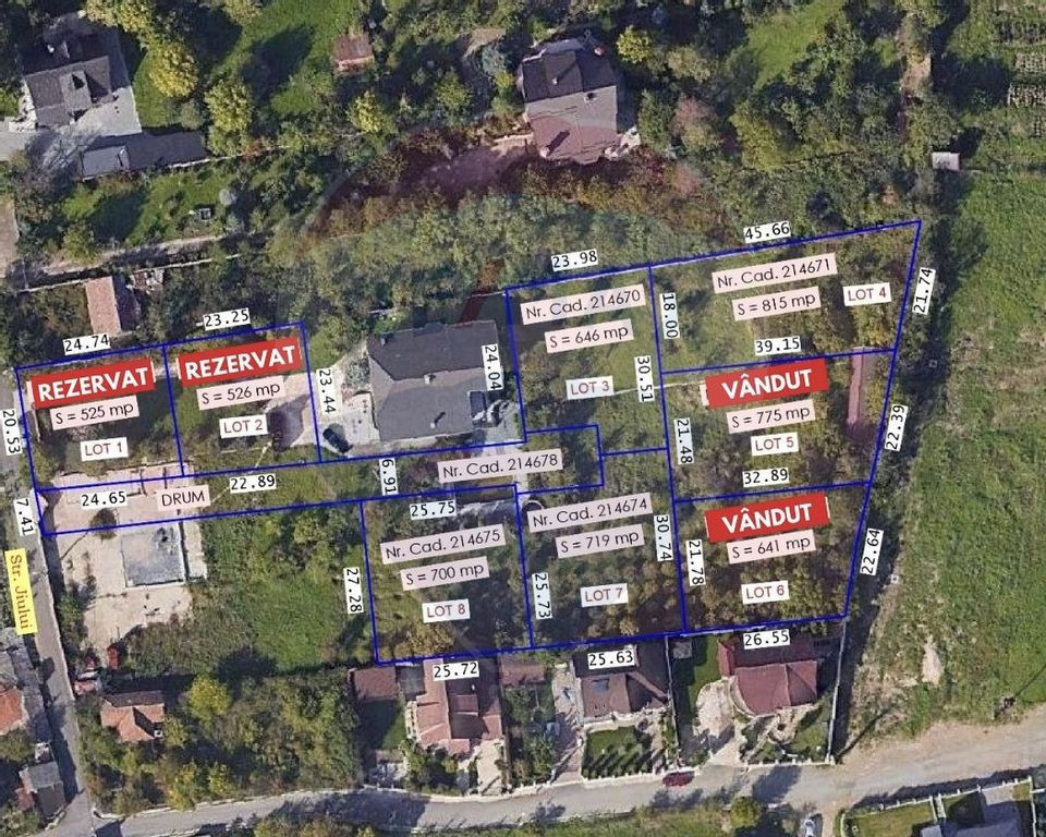 Teren Intravilan de vânzare zona Dealuri, Strada Jiului