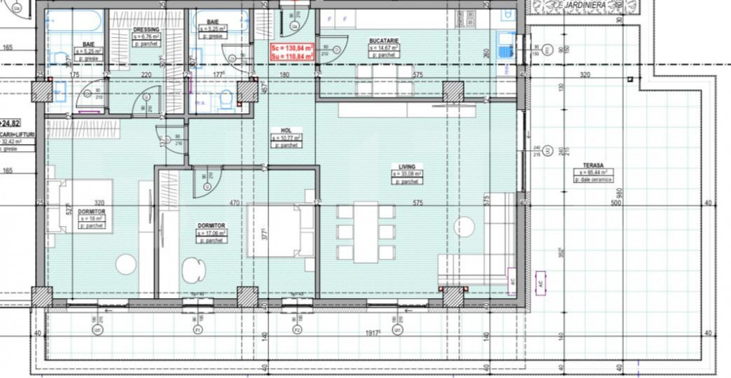 COMISION 0-Penthouse cu 3 camere, 110 mp+65 mp terasa, zona