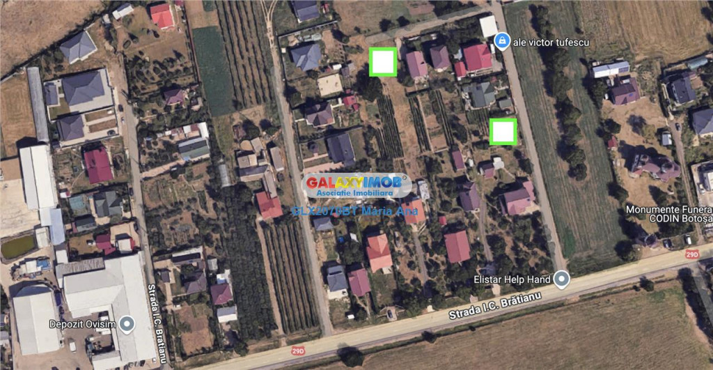 2 Loturi teren 600 mp., I.C. Bratianu!