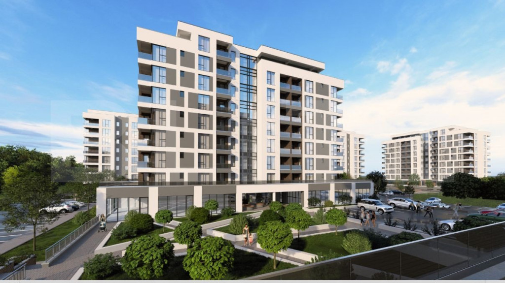 Apartament 2 camere, 53 mp, bloc nou, plata la dezvoltator
