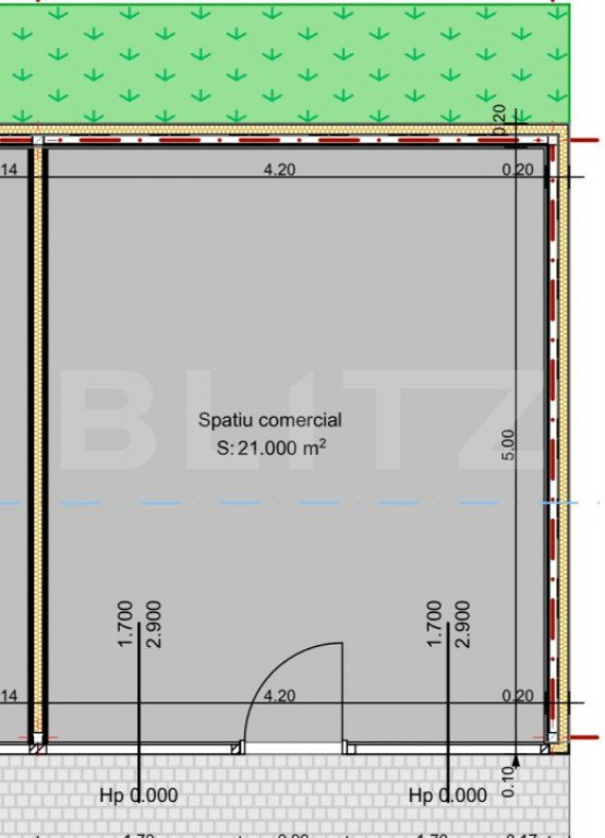 Spatiu comercial, 21 mp, parcare, zona Eroilor