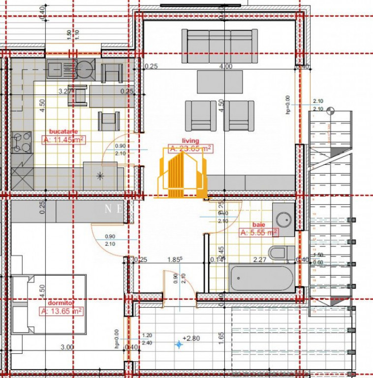 APARTAMENT CU GRĂDINĂ & LOC DE PARCARE – 54 mp