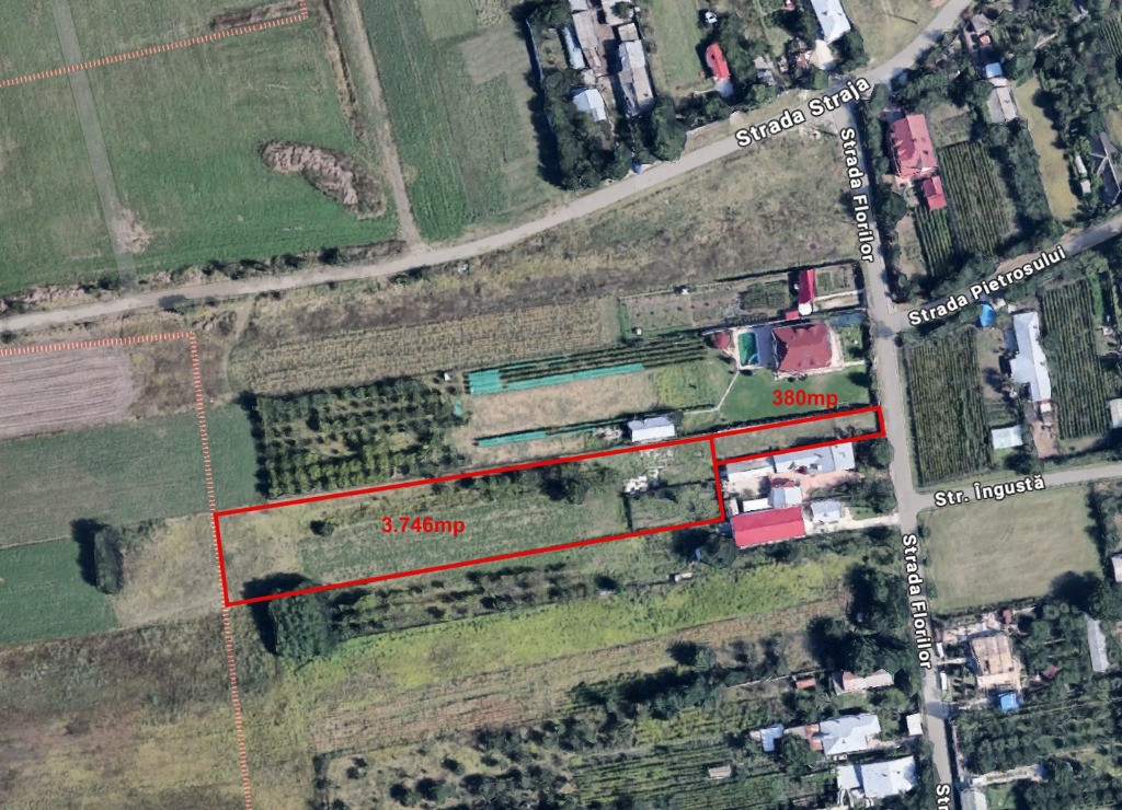 Teren intravilan 4.126mp in Dimieni (Tunari), canalizare, utilitati