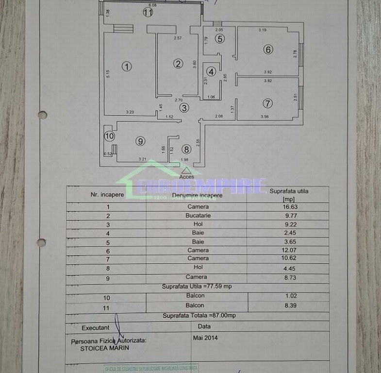 Apartament 4 camere de vanzare zona Anda, CENTRALA GAZ