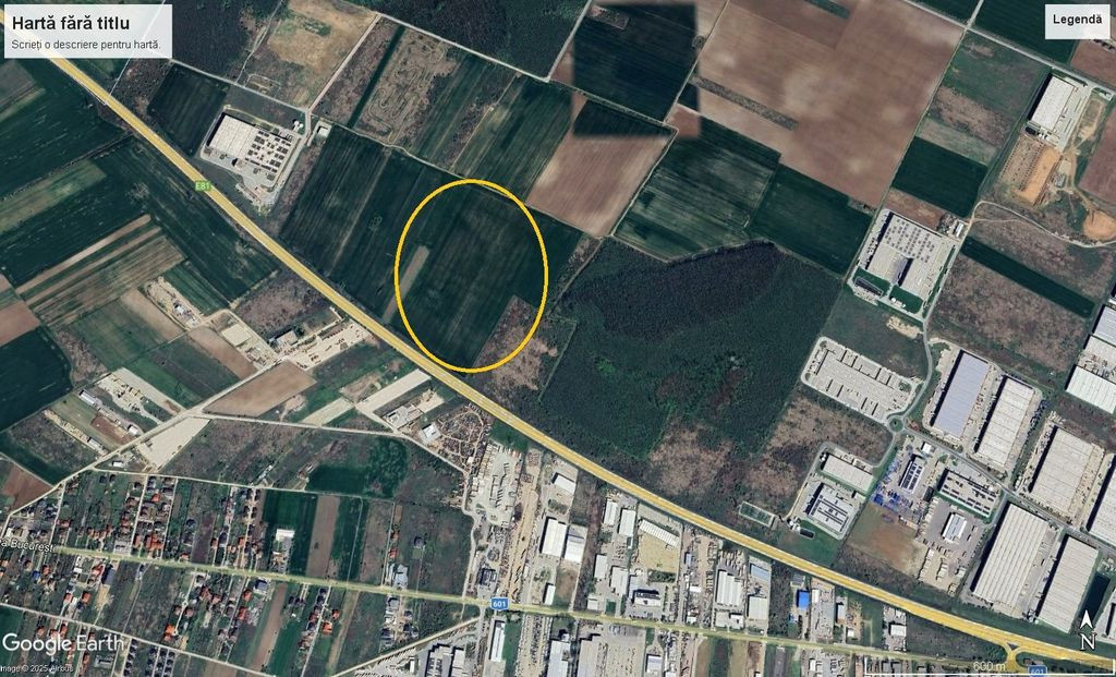 Teren intravilan Dragomiresti Deal A1 Bucuresti - Pitesti...