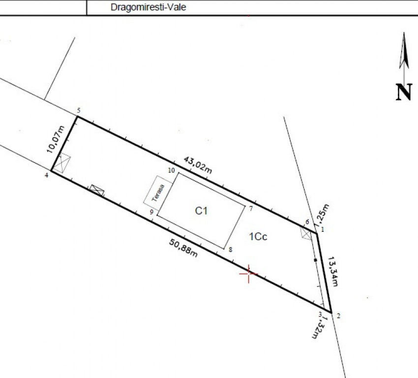 Casa Dragomiresti Vale parter 4 camere + Teren 400 mp New