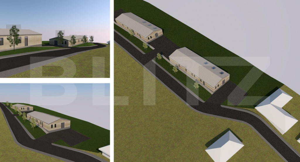 Hala de productie,depozitare de 395 m2 + teren 845 m2 Lita,