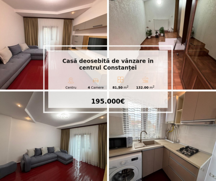 Casă deosebită de vânzare în centrul Constanței