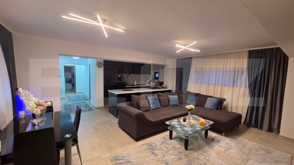 Apartament cu 3 camere, decomandat, mobilat/utilat, 94 mp, z