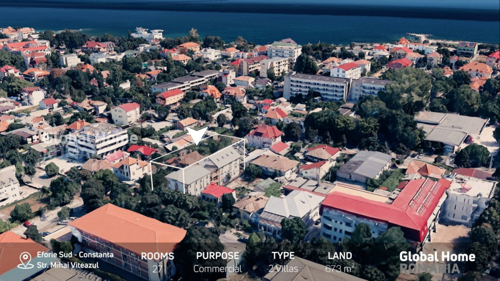 Pensiune Turistica | 2 Vile - 27 Camere Total - Teren 673 MP