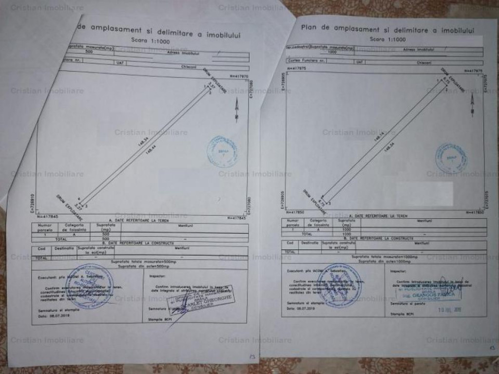 Teren 1500 mp zona Lacu Sarat Pret WOW=8E/mp