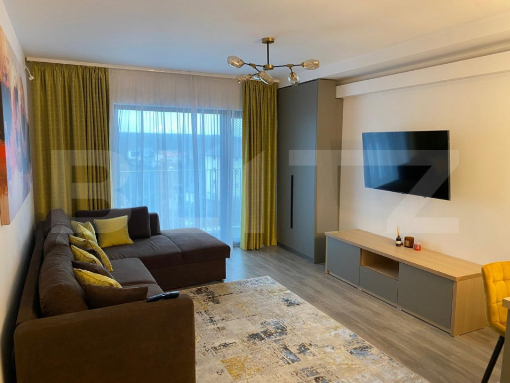 Apartament cu 2 camere, modern, 45 mp, bloc nou, lift, zona
