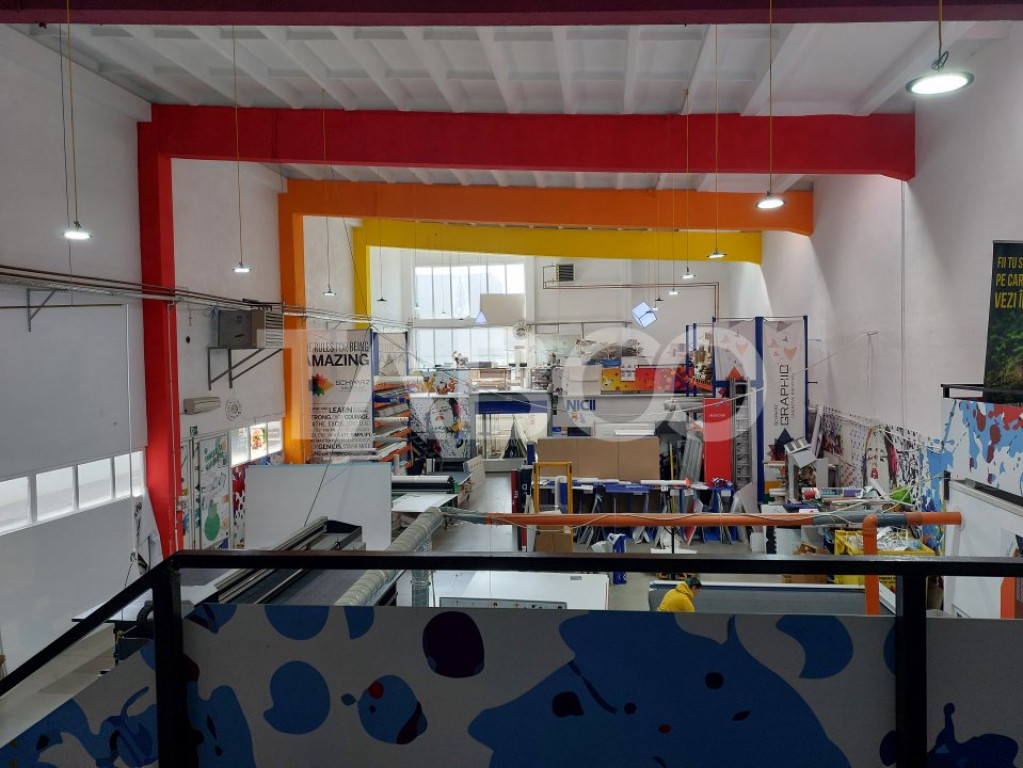 Hala industriala 600 mp spatiu de productie 170 mp birouri C