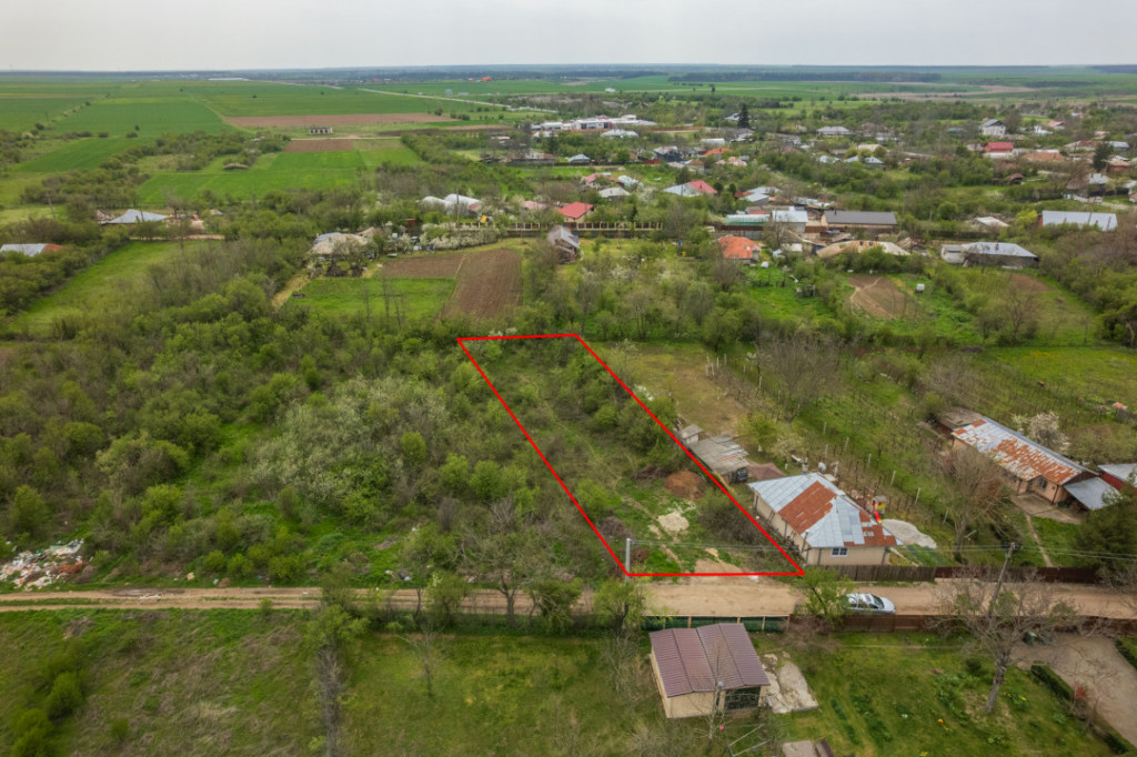 LETCA NOUA, TEREN CONSTRUCTII 1184 MP, FRONT 21 M !