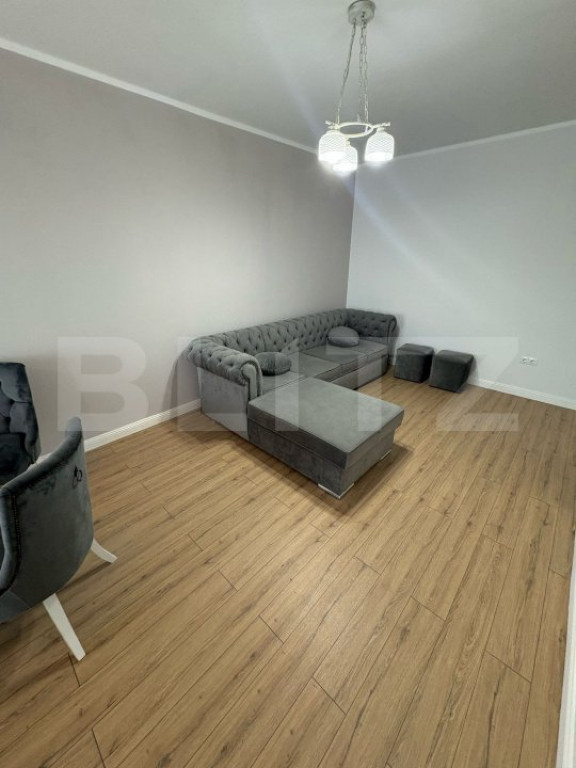 Apartament de 2 camere, 68 mp utili, etaj 1, mobilat și fin