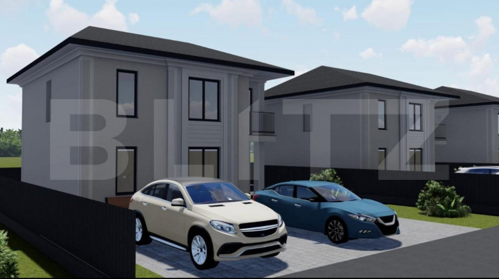 Casa individuala, cu 3 camere, 118 mp utili, 300 mp teren, z