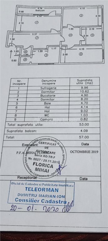 Ap 3 cam decomandat str Colfescu langa Scoala 2