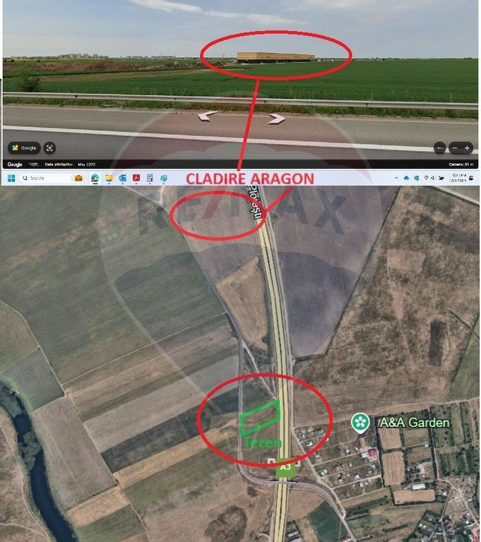 Teren de vânzare 4.724 mp – Ștefăneștii de Jos, lâ...