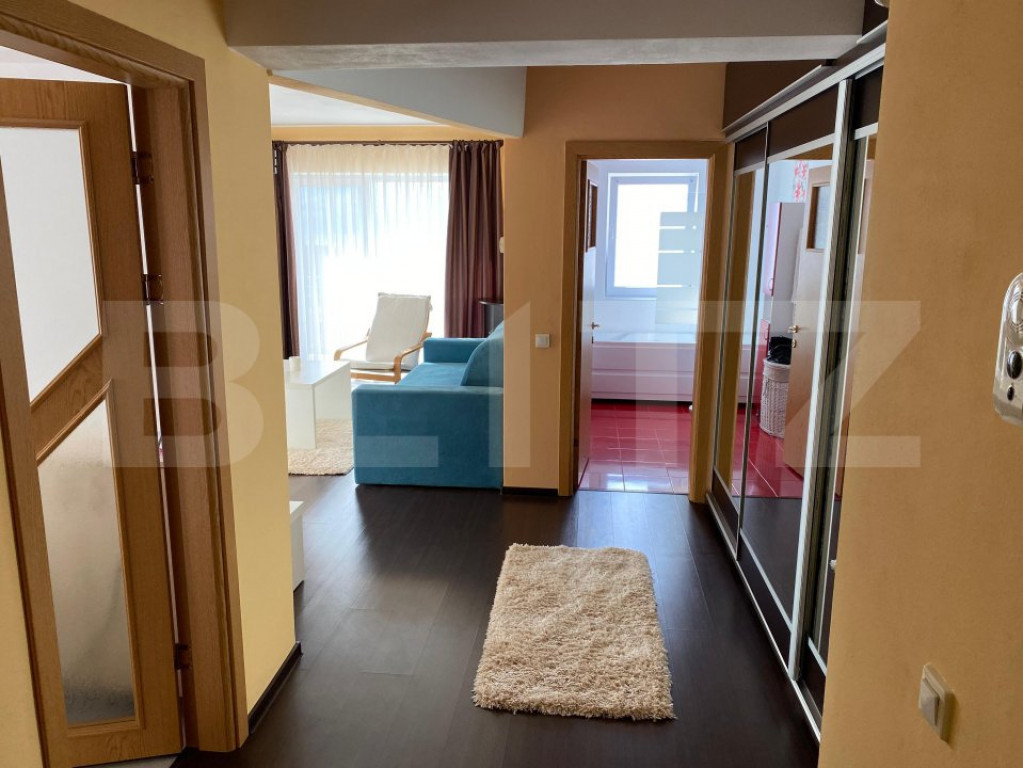 Apartament 2 camere, 55 mp, etaj 1, balcon 12 mp, la cheie,