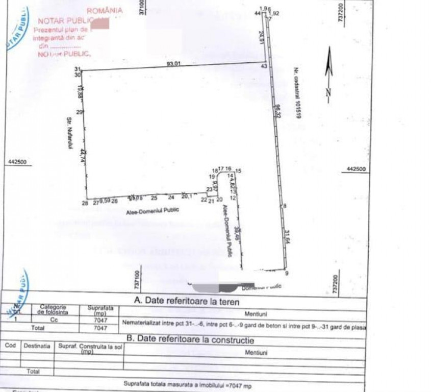 Teren in mijlocul orasului Galati IC Frimu 7047mp