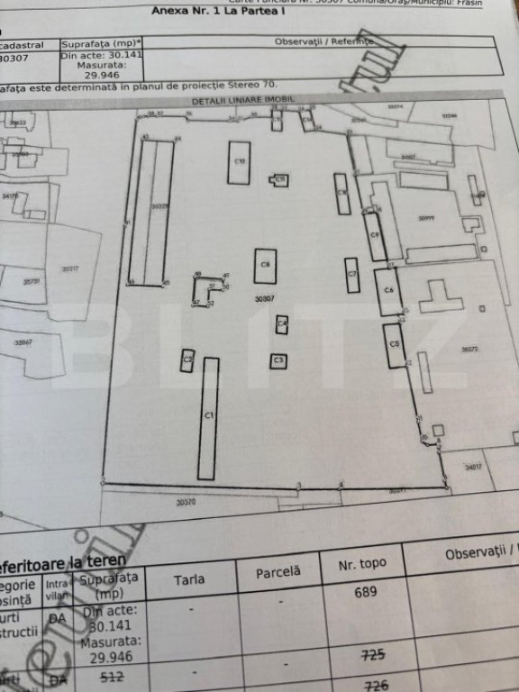 Teren intravilan, 6323 mp, zona Laniste-Burdujeni