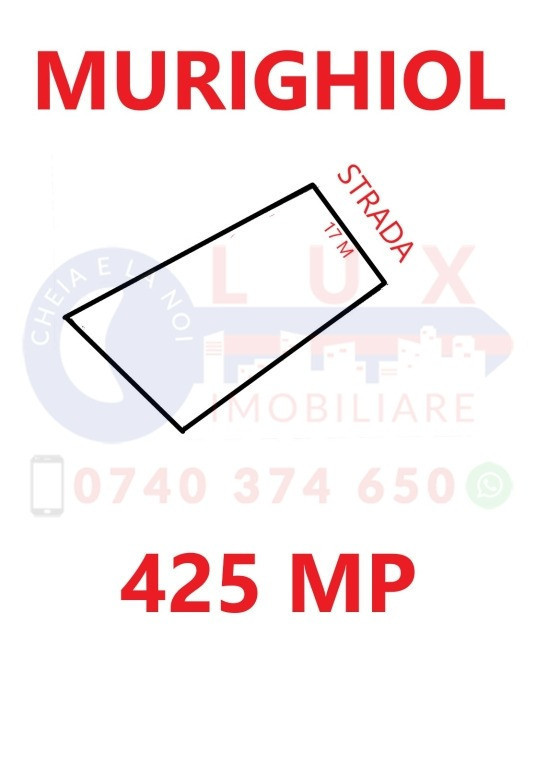 ID 7608 Teren INTRAVILAN in Comuna MURIGHIOL