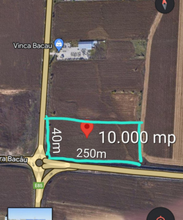 Teren zona Metro, deschidere E85 și Autostrada Moldovei