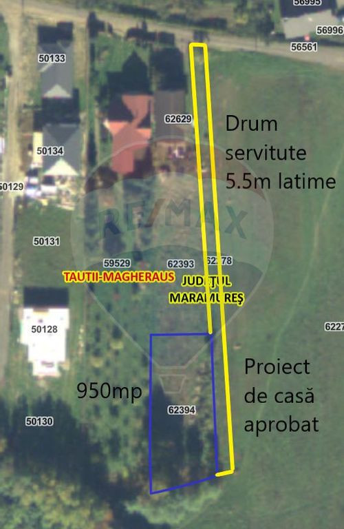 SUPER PRET! Teren de vanzare Tăuții-Măgherăuș Strada 61