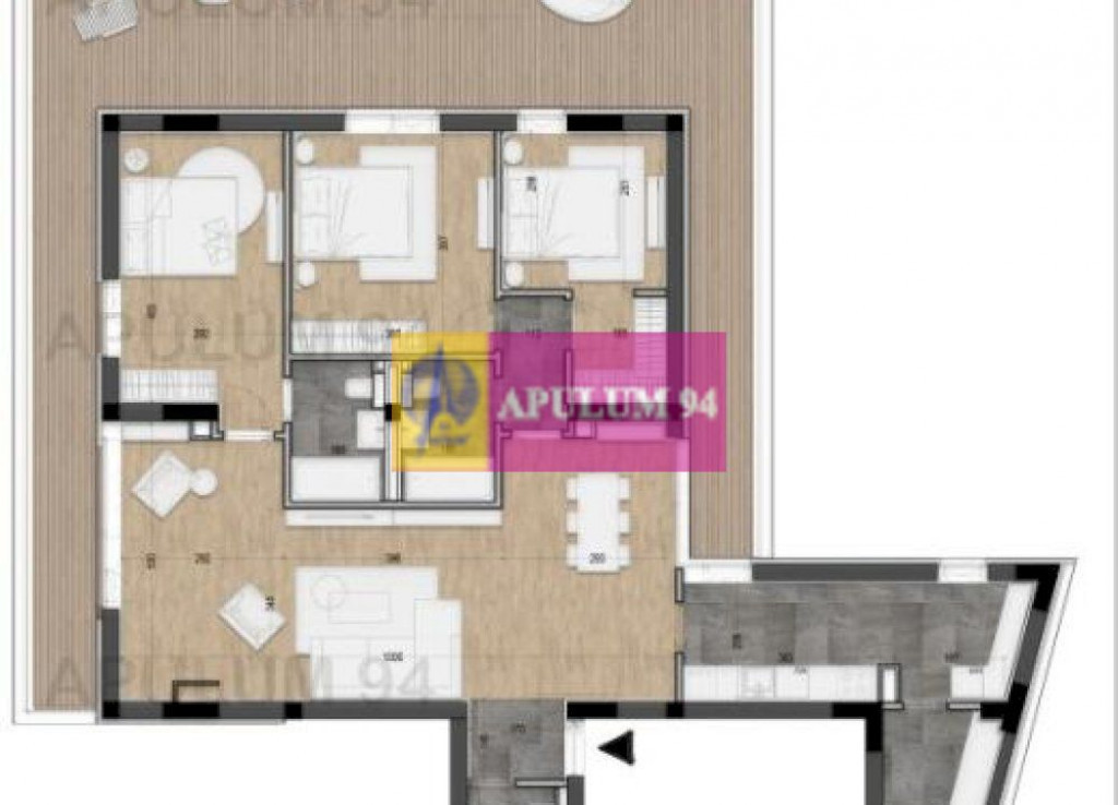 Apartament 4 camere + Terasa 94mp | Licurg 2 / Cartierul ...