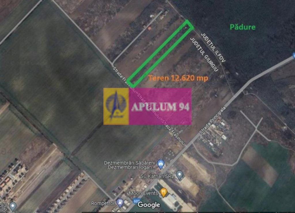 Săbăreni, teren 12620 mp pentru case, lângă pădure