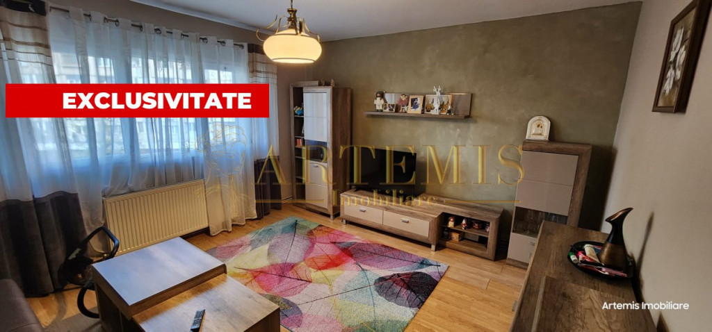 Apartament de 2 camere, decomandat, 56 mp., zona Marasti.