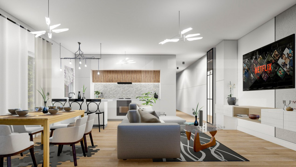 Duplex cu 3 camere, eficient energetic, Su=87 mp, St=372 mp,