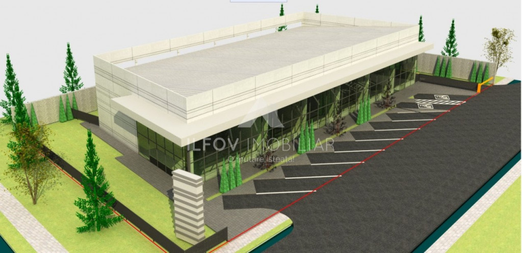 Teren 1398mp cu autorizatie spatiu comercial 585mp, randamen