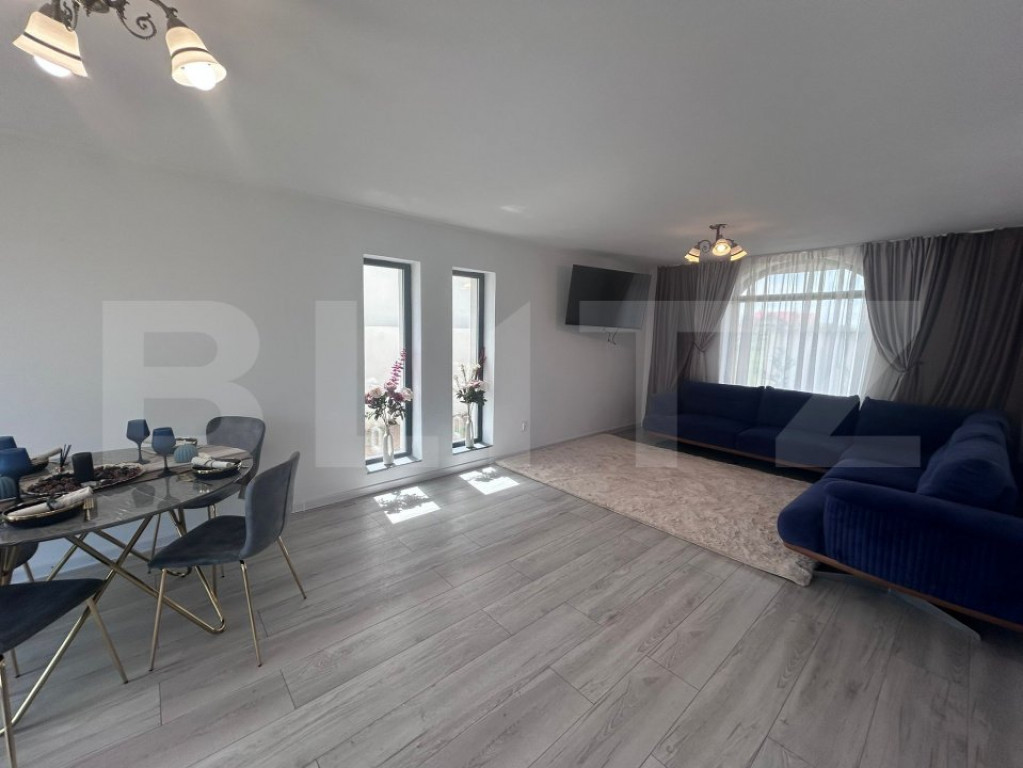 Casa de inchiriat, cu 4 camere, 120 mp utili si 500 mp de te