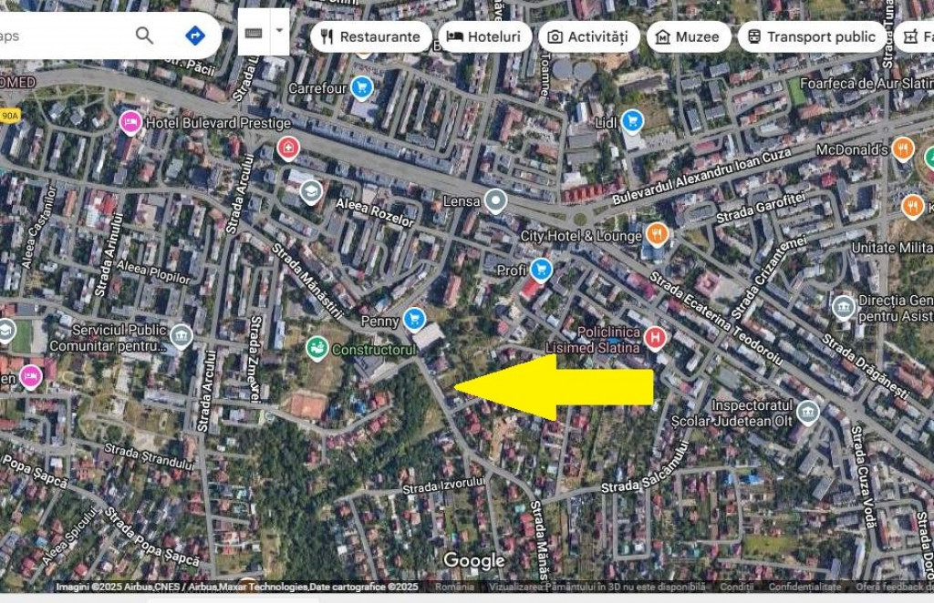 Parcele teren intravilan 377 mp, D=14,54 m,str. Manastirii, ultracentr