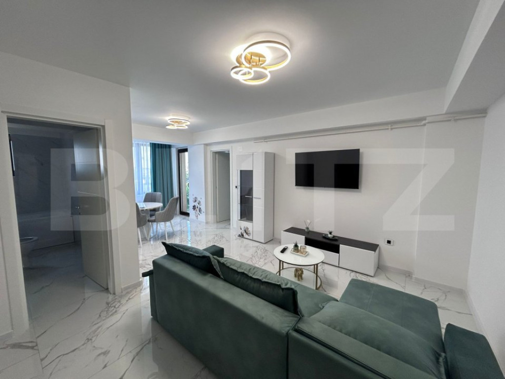 Apartament cu 2 camere, 54 mp, bloc nou, zona Liceului de Ch